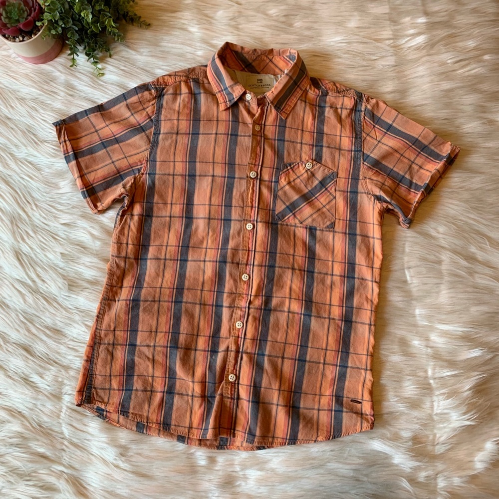 Scotch & Soda Men’s Short Sleeve Button Down